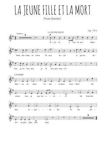 La jeune fille et la mort de Franz Schubert